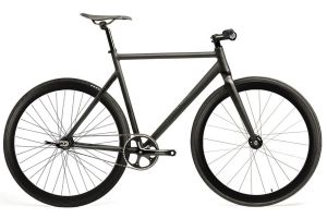 Bicicletta fixie Santafixie Raval Matte Black 40mm 3 Velocità