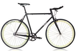 Bicicletta fixie Quella Nero Crema