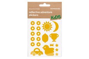 Autocollants reflechissants Bookman Adventure Kids Jaune