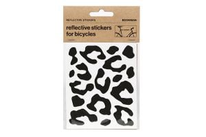 Bookman Reflective Leopard Print Stickers - Zwart