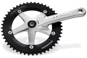 Miche Primato Pista 165mm Crankset - Silver