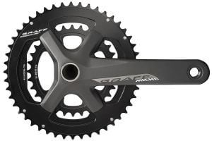 Miche Graff 172,5mm Crankset - Black