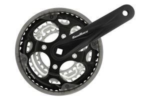 SunRace FCM300 Kurbelgarnitur 170mm 5-8-fach - Schwarz