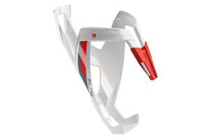 Elite Custom Race Plus Bottle Holder - White/Red