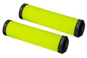 Eltin Silicon Touch Handlebar Grips - Fluor Yellow/Silver