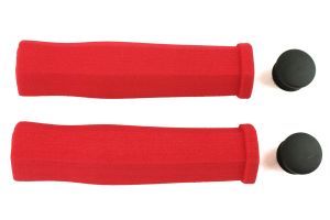 GES Foam Handlebar Grips - Red