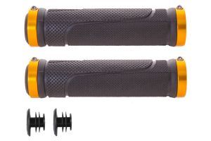 FK 167 Lock Handlebar Grips 130mm - Black/Gold