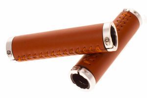 WG Stitched Classics Lock Handlebar Grips - Honey