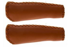 WG Stitched Classics Ergo Handlebar Grips - Honey