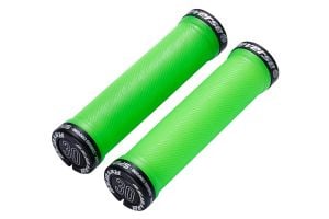 Reverse Spin Lock On Handlebar Grips 130mm - Green