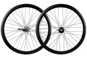 Santafixie Terugtrapem en 3 versnellingen 30mm Wielenset - Zwart