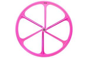 Teny Rim Six Spoke Fixie Rear Wheel - Pink