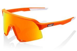 100% S3 Orange Brille - Rot verspiegelte Gläser