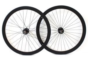 Paire de Roues Fixie H+Son Formation Face Noir