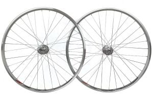 Mach1 CFX CNC Fixie Wheelset - Silver