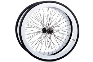 6KU Fixie Wheelset + Tyres - White