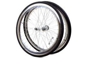 6KU Fixie Wheelset + Tires - Silver