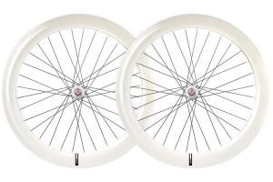 Paire de Roues Santafixie 60mm Blanc