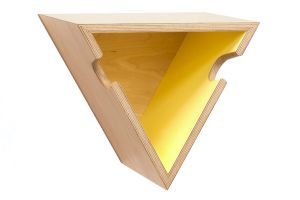 FustaFu Delta Wood Wall Mount - Yellow