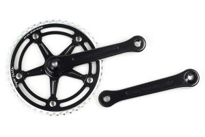 BLB Super Pista 46T Crankset - Black