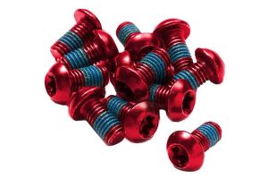 Reverse Disc Rotor Screw 12 pieces - Red