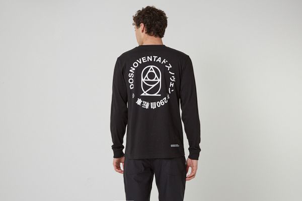 Dosnoventa Logo Long Sleeve T-shirt - Black 