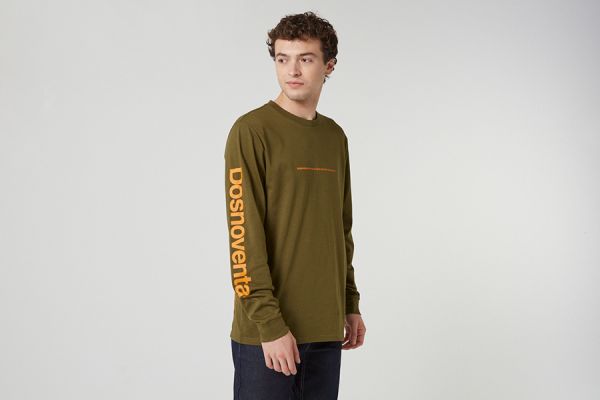 Dosnoventa Htech Long Sleeve T-shirt - Brown