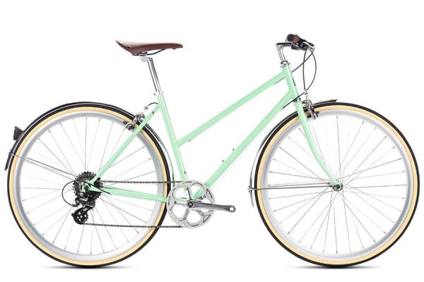 6KU Odessa 8 Speed City Bike Elysian Green