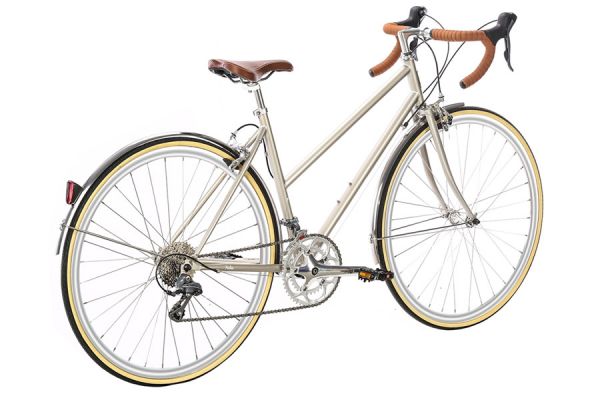 6KU Helen 16 Speed City Bicycle - Champagne