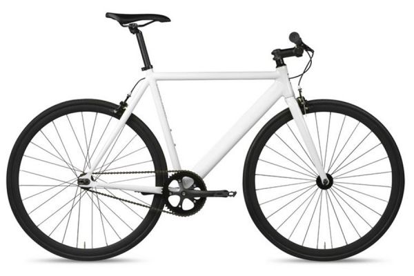 Bicicletta fixie 6KU Track Bianca