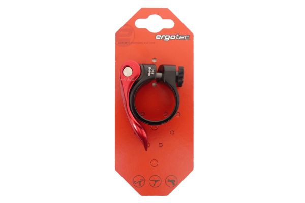 Abrazadera tija Ergotec SCQ-100 34,9mm Negro/Rojo