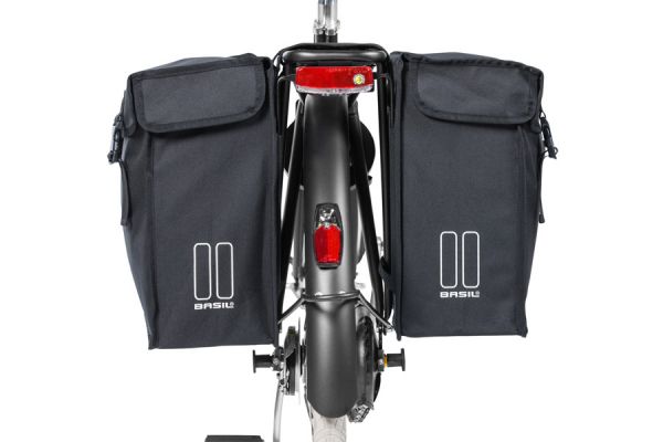 Basil Mara XXL Doppelte Fahrradtasche - 47 Liter - schwarz