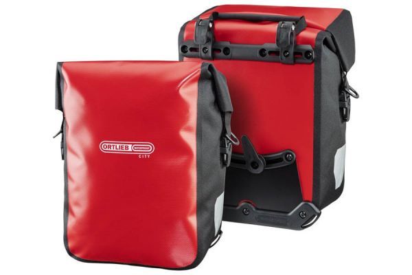 Ortlieb Sport-Roller City QL1 Gepäckträgertaschen 12,5L x2 - Rot