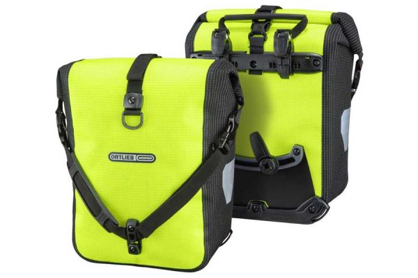 Ortlieb Sport-Roller High Visibility QL2 Gepäckträgertaschen 12,5L x2 - Gelb