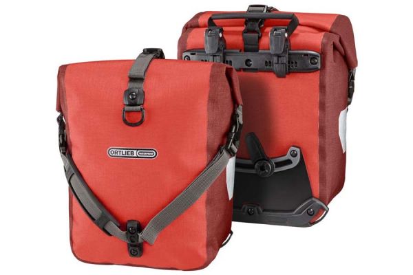 Ortlieb Sport-Roller Plus QL2 Gepäckträgertaschen 12,5L x2 - Rot