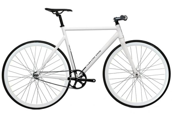 Santafixie Raval Fixie / Singlespeed Fahrrad all White 30mm