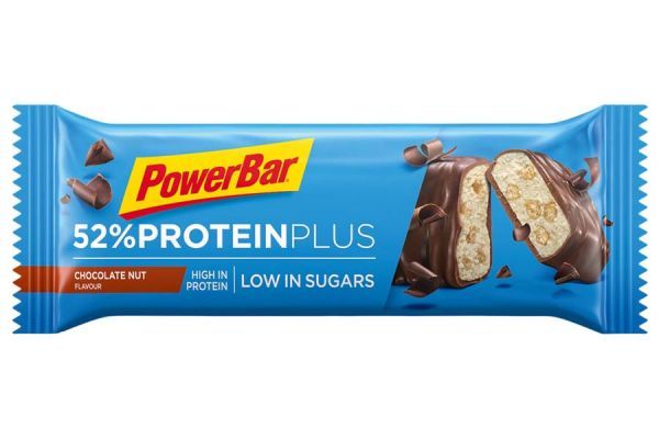 Barretta energetica PowerBar 52% Protein Plus Cioccolato x20