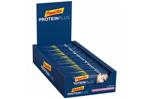 PowerBar Protein Plus L-Carnitina Energiereep Framboos x30