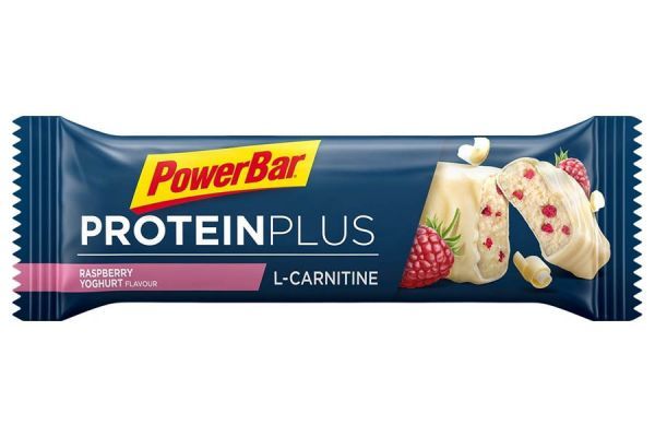 PowerBar Protein Plus L-Carnitina Energibar Hindbær x30