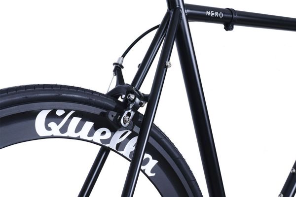 Bicicletta fixie Quella Stealth Nero MK1