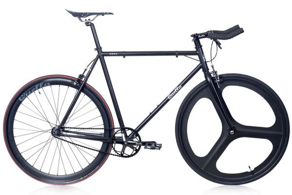 Bicicletta fixie Quella Stealth Nero MK2