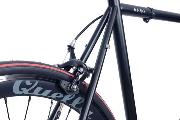 Bicicletta fixie Quella Stealth Nero MK2