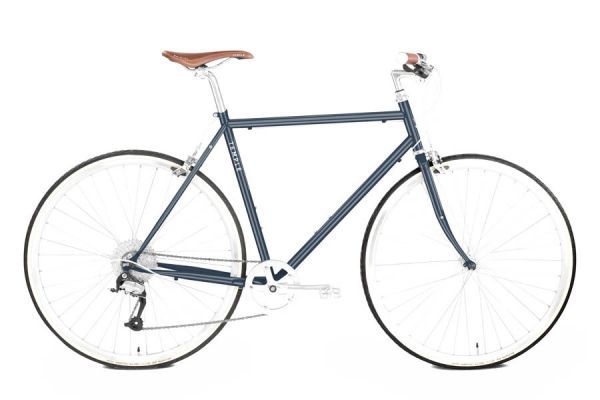 Temple Cycles Classic Lightweight City Bike 9S - Slate Blue