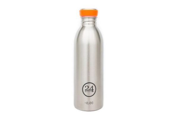 Bidon Acier Inox. 24bottles Argent