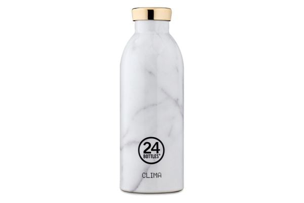 24bottles Clima Bottle - Carrara White