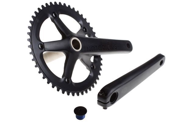 BLB Notorious Track 48T Crankset - Black