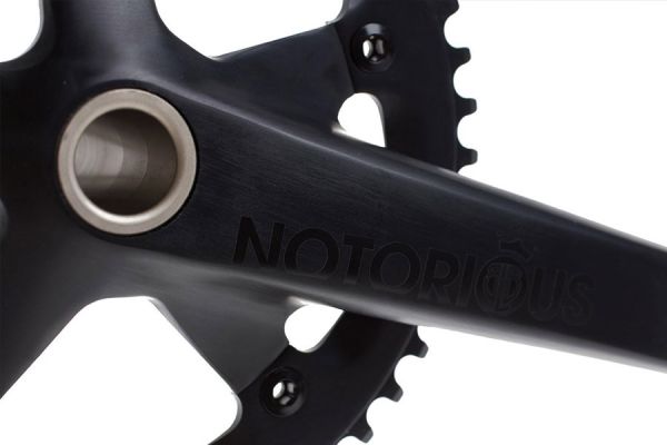 BLB Notorious Track 46T Crankset - Black