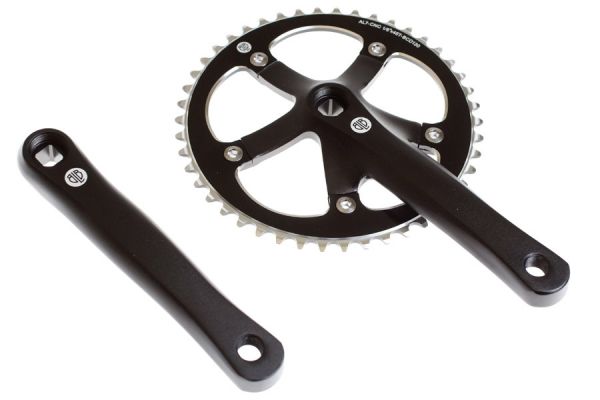 BLB Track 46T Crankset - Zwart