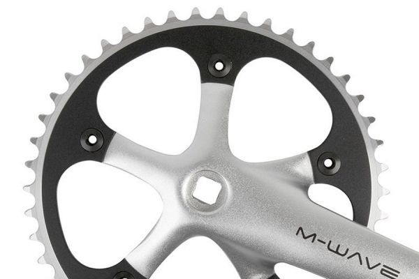 M-Wave 46t Crankset - Silver/Black