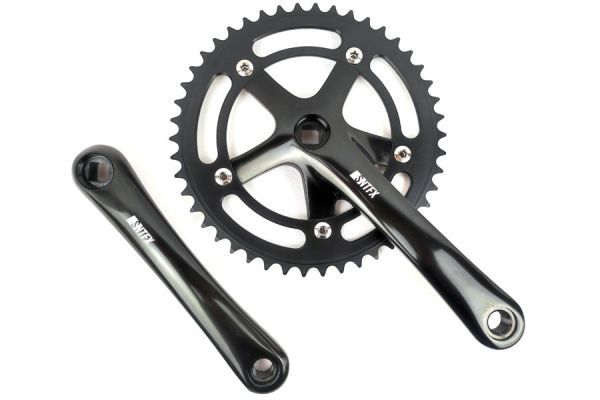 Santafixie 46T 165mm Crankset - Glossy Black